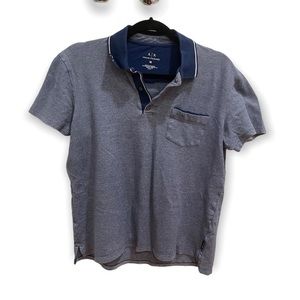Men’s Armani Exchange Blue Polo T-Shirt